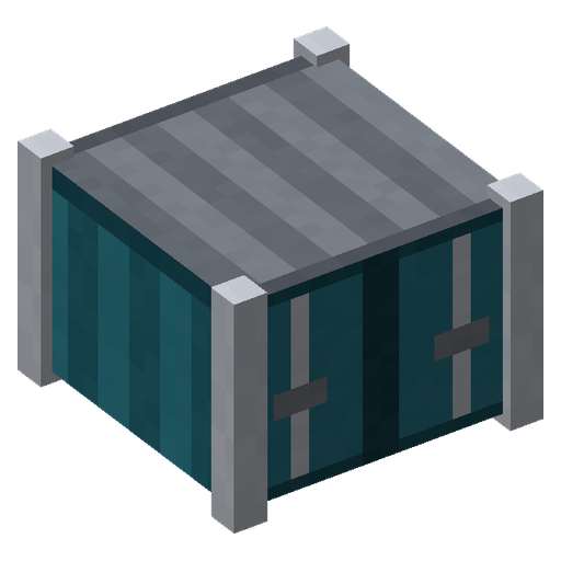 Grand conteneur, rendu 3D