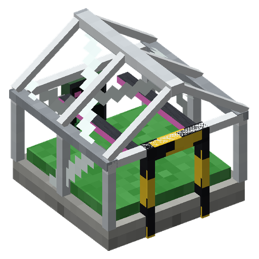 Serre de pousse, rendu 3D