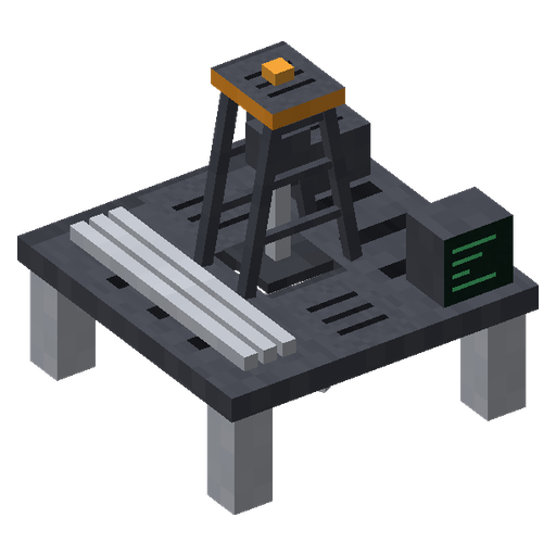 Foreuse lourde, rendu 3D