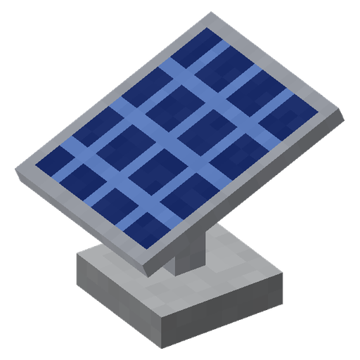 Panneau solaire sur pied, rendu 3D